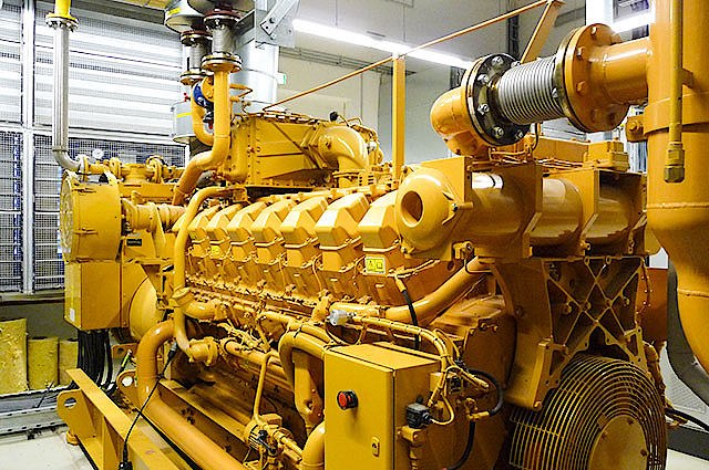Motor a gas Caterpillar con sistema de encendido