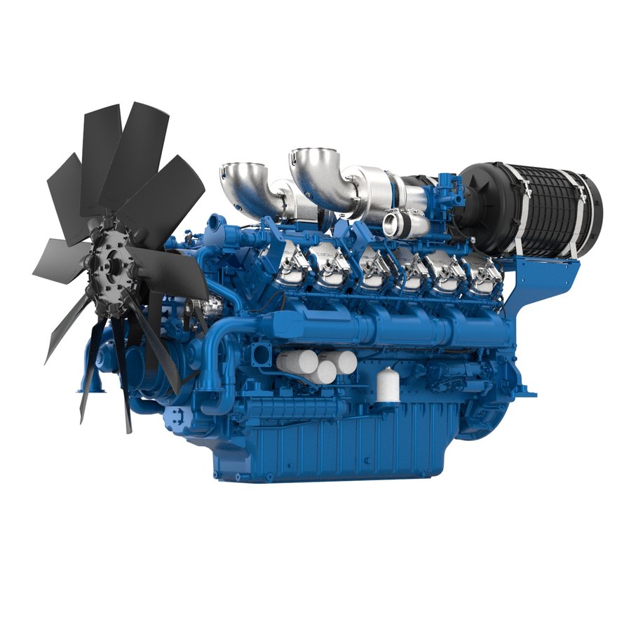 Motor Baudouin 12M26, vista 4